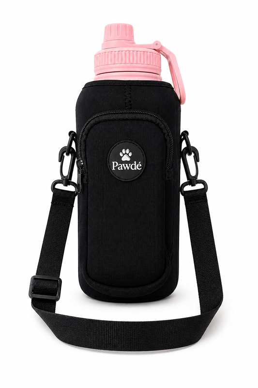3-in-1 Pet Water Bottle Carrier - Portable Travel Holder | Pawdé