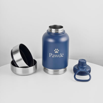 3-in-1 Pet Water Bottle, Blue