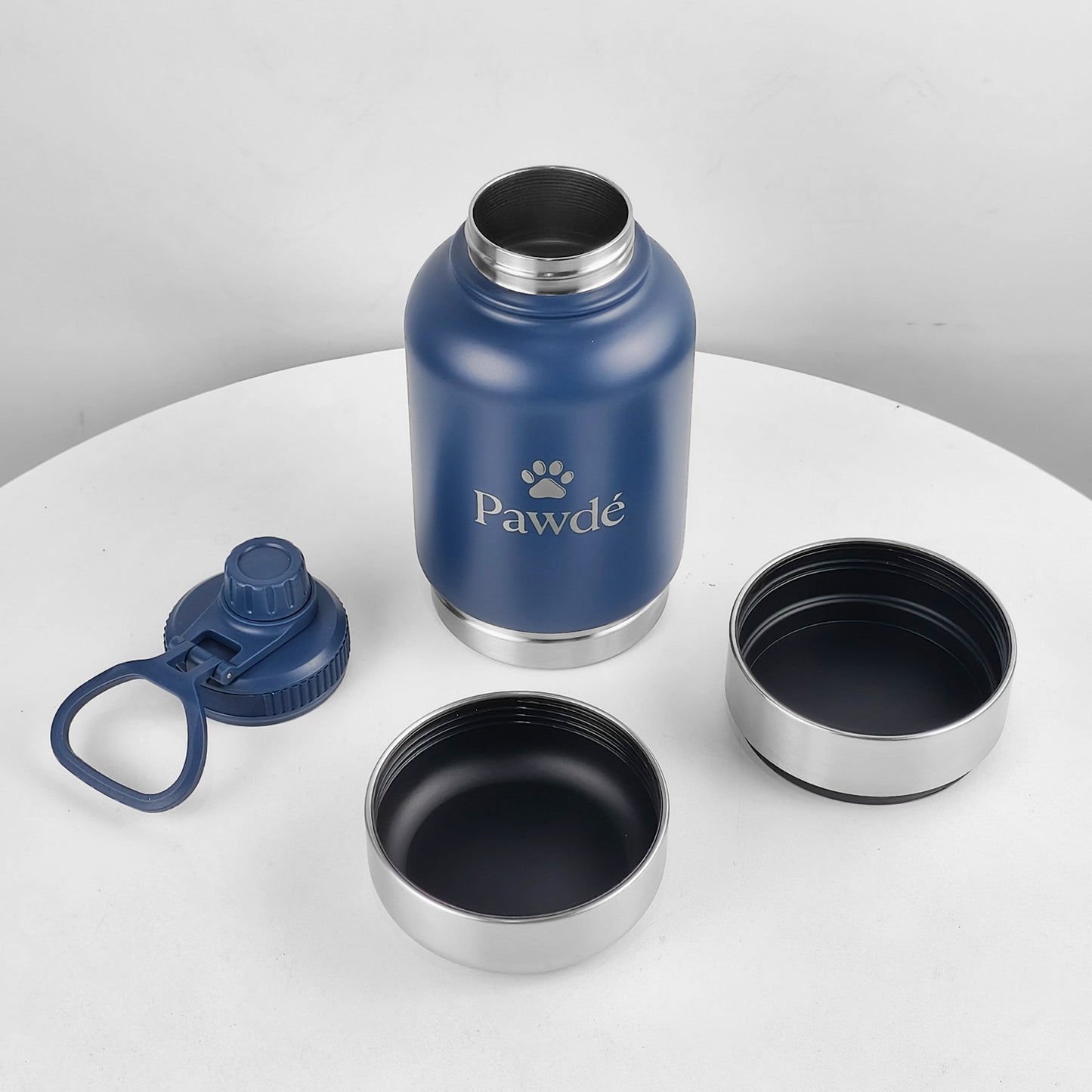 3-in-1 Pet Water Bottle, Blue