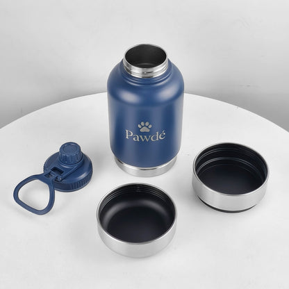 3-in-1 Pet Water Bottle, Blue