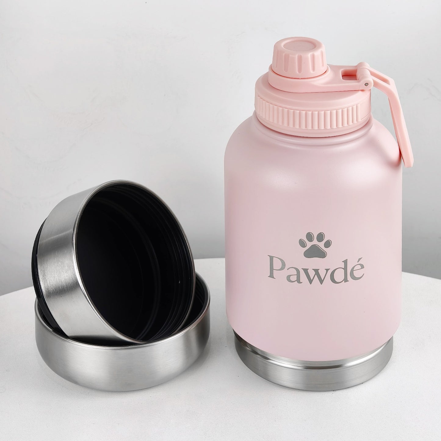 3-in-1 Pet Water Bottle, Pink