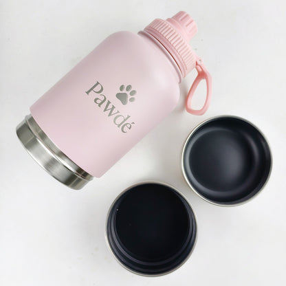 3-in-1 Pet Water Bottle, Pink