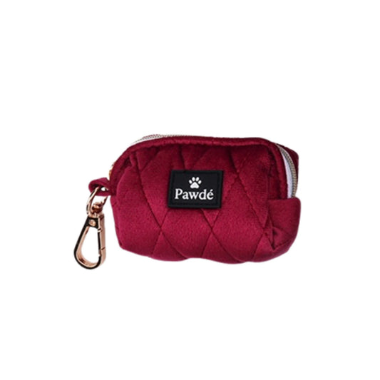 Pawdé Waste Bag Holder Red Velvet