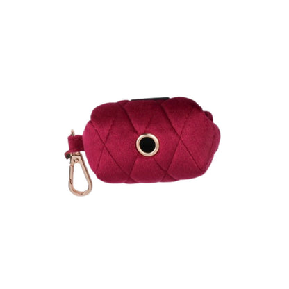 Pawdé Waste Bag Holder Red Velvet