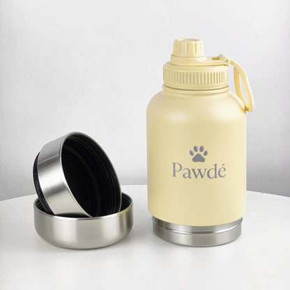 3-in-1 Pet Water Bottle, Yellow